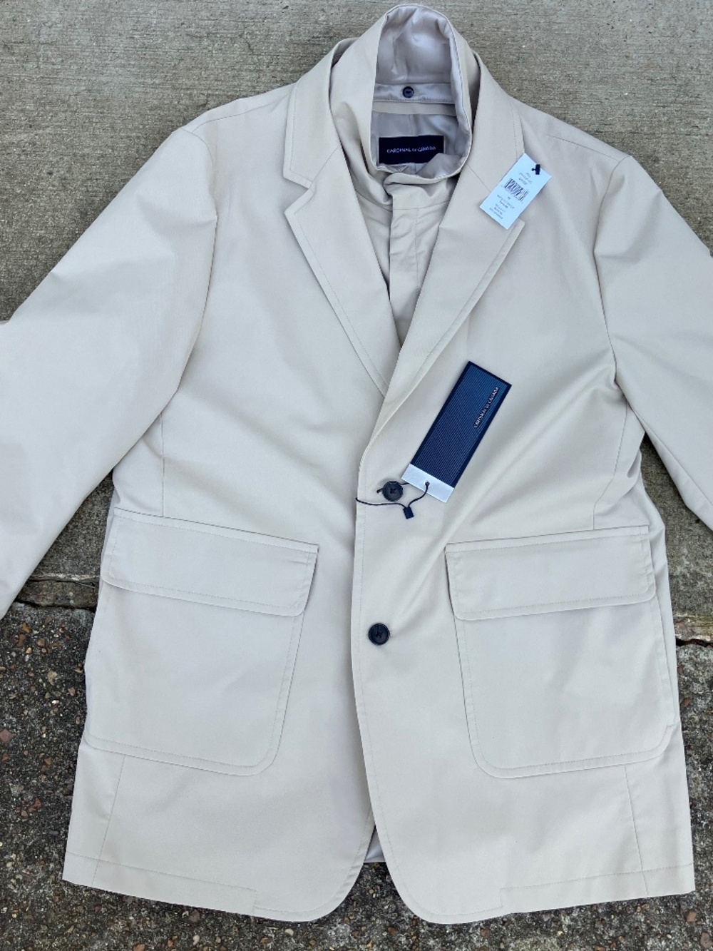 Cardinal of Canada Utility Removable Bib Sport Jacket Med Luxury Sport Coat Tan